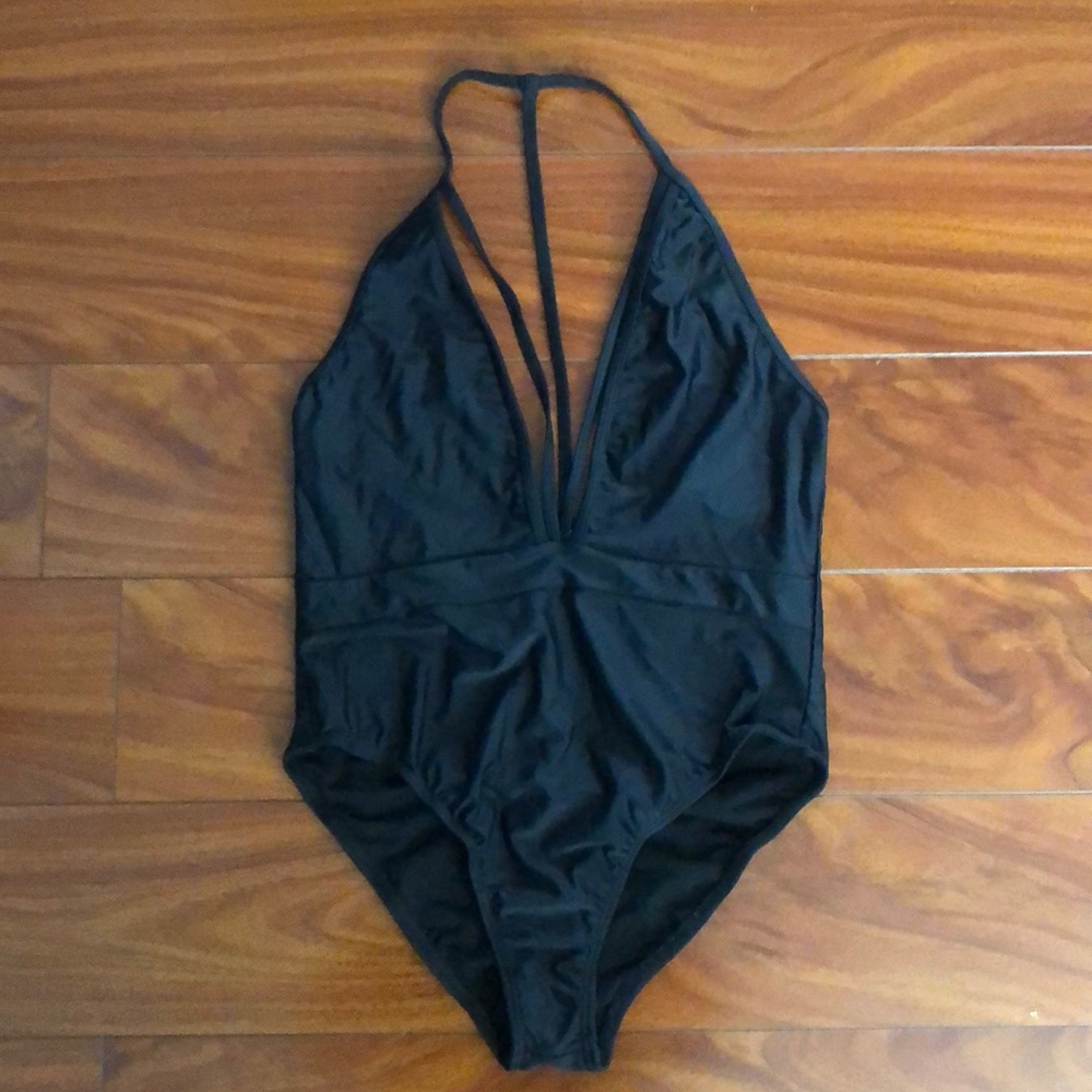 Frederick’s of Hollywood Black One Piece Swimsuit